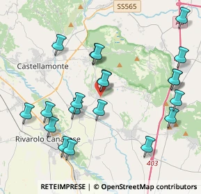 Mappa Via Molini, 10011 Agliè TO, Italia (4.392)