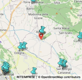 Mappa Via Molini, 10011 Agliè TO, Italia (3.53)
