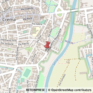 Mappa Via IV Novembre, 18, 26013 Crema, Cremona (Lombardia)