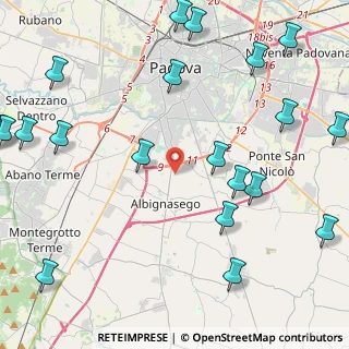 Mappa Via Bosco Papadopoli, 35020 Albignasego PD, Italia (6.0785)
