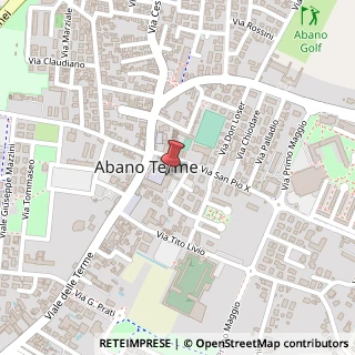 Mappa Piazza del Sole e della Pace, 16, 35031 Abano Terme, Padova (Veneto)