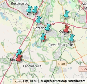 Mappa Via Guglielmo Marconi, 20080 Basiglio MI, Italia (4.43083)