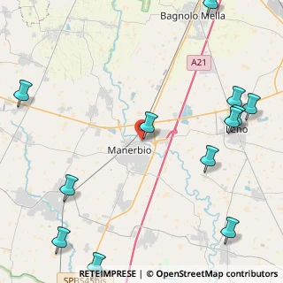 Mappa Via Carlo Zima, 25025 Manerbio BS, Italia (6.28083)