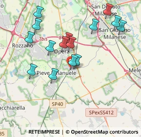 Mappa Locate Triulzi, 20085 Locate di Triulzi MI, Italia (3.85467)