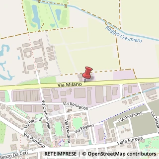 Mappa Via Milano, 63, 26013 Crema, Cremona (Lombardia)