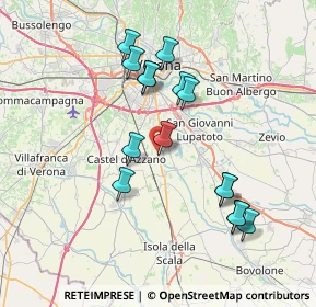 Mappa Via Belfiore, 37060 Verona VR, Italia (7.07267)