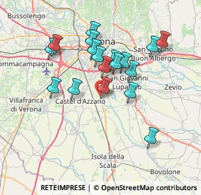 Mappa Via Belfiore, 37060 Verona VR, Italia (6.40667)