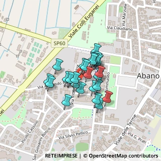 Mappa Via Vittorino da Feltre, 35031 Abano Terme PD, Italia (0.13333)