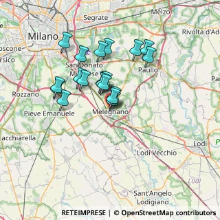 Mappa Via N. Bixio, 20077 Melegnano MI, Italia (5.671)