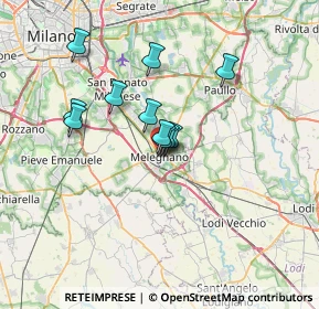 Mappa Via Guglielmo Marconi, 20077 Melegnano MI, Italia (5.14636)