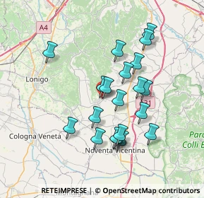 Mappa Via Municipio, 36040 Sossano VI, Italia (6.467)