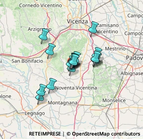 Mappa Via Municipio, 36040 Sossano VI, Italia (8.54647)