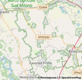 Mappa 20088 Rosate MI, Italia (4.6405)
