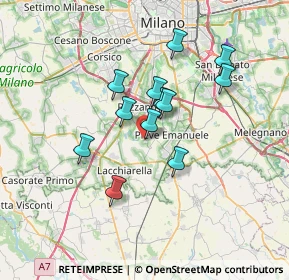 Mappa Residenza Tralci, 20080 Basiglio MI, Italia (5.58167)