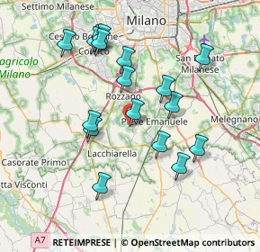 Mappa Residenza Tralci, 20080 Basiglio MI, Italia (7.20412)