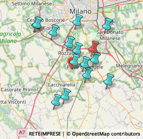 Mappa Residenza Tralci, 20080 Basiglio MI, Italia (6.54267)