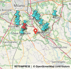 Mappa Via Don Giuseppe Dossetti, 20080 Carpiano MI, Italia (6.99389)