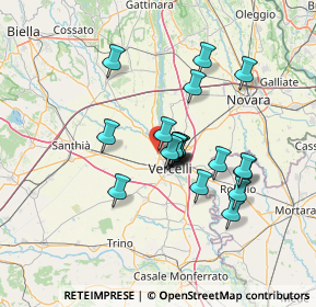 Mappa Via Vecchia per Olcenengo, 13030 Caresanablot VC, Italia (10.7545)