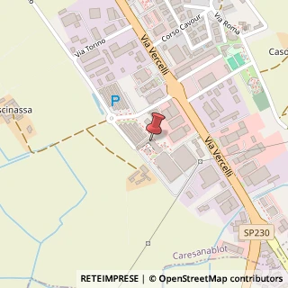 Mappa Via Vecchia per Olcenengo, 9, 13030 Caresanablot, Vercelli (Piemonte)