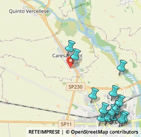 Mappa Via Vecchia per Olcenengo, 13030 Caresanablot VC, Italia (3.04533)