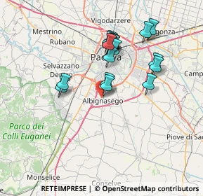 Mappa Via Schiavon Don Antonio, 35020 Albignasego PD, Italia (6.46722)