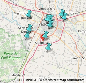 Mappa Via Schiavon Don Antonio, 35020 Albignasego PD, Italia (6.3875)