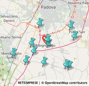 Mappa Via Schiavon Don Antonio, 35020 Albignasego PD, Italia (3.94417)