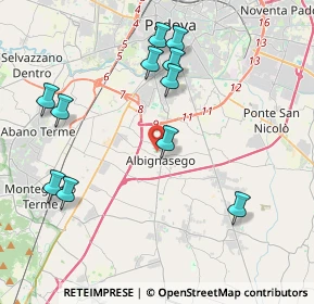 Mappa Via Schiavon Don Antonio, 35020 Albignasego PD, Italia (4.30182)