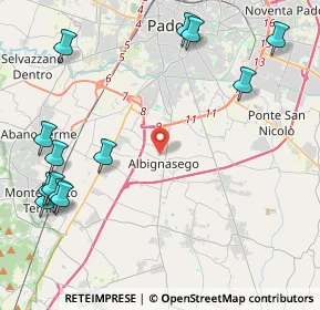 Mappa Via Schiavon Don Antonio, 35020 Albignasego PD, Italia (5.66692)