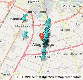 Mappa Via Schiavon Don Antonio, 35020 Albignasego PD, Italia (0.87211)