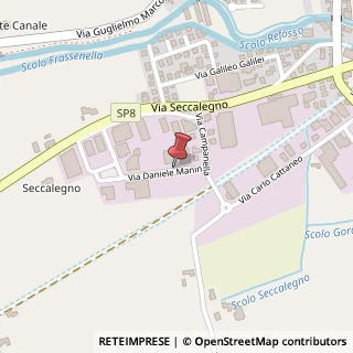 Mappa Via Daniele Manin, 53, 36040 Sossano, Vicenza (Veneto)