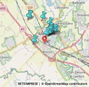 Mappa Strada Cerca di Landriano, 20077 Melegnano MI, Italia (1.22929)