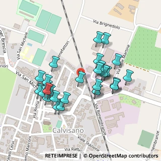 Mappa Via II Giugno, 25012 Calvisano BS, Italia (0.216)