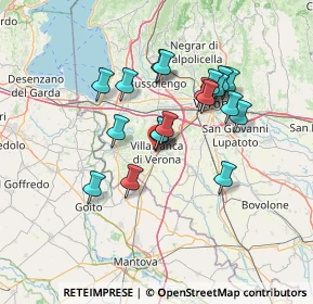 Mappa Corso Garibaldi, 37069 Villafranca di Verona VR, Italia (11.70316)