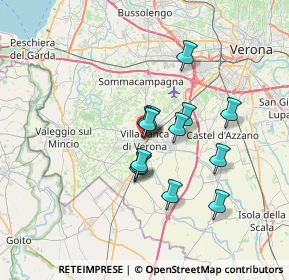 Mappa Corso Garibaldi, 37069 Villafranca di Verona VR, Italia (5.12846)