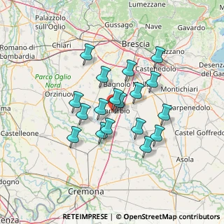 Mappa Via A. Lunardi, 25025 Manerbio BS, Italia (11.12556)