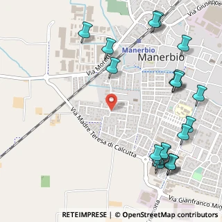 Mappa Via A. Lunardi, 25025 Manerbio BS, Italia (0.716)