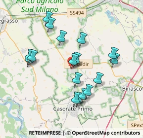 Mappa Via I Maggio, 20080 Rosate MI, Italia (3.53)