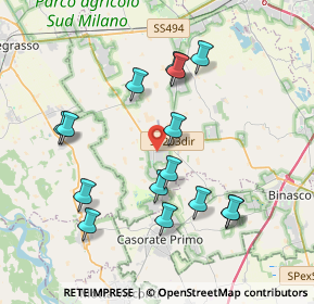 Mappa Via I Maggio, 20080 Rosate MI, Italia (3.832)