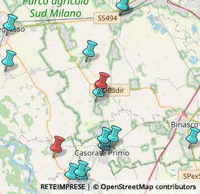 Mappa Via I Maggio, 20080 Rosate MI, Italia (5.9585)