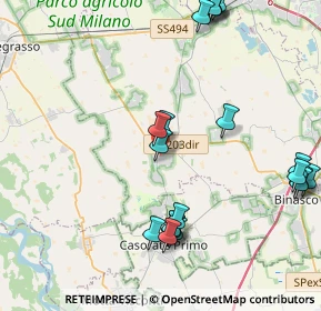 Mappa Via I Maggio, 20080 Rosate MI, Italia (4.938)