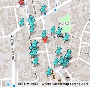 Mappa Via I Maggio, 20080 Rosate MI, Italia (0.11923)