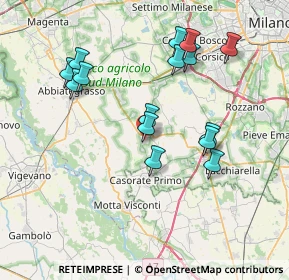 Mappa Via I Maggio, 20080 Rosate MI, Italia (7.38133)