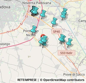 Mappa Via Colombo, 35020 Legnaro PD, Italia (3.954)