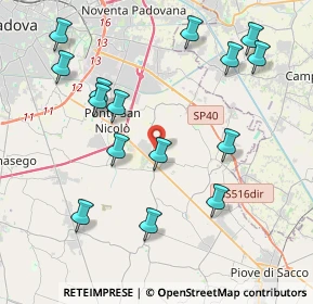 Mappa Via Colombo, 35020 Legnaro PD, Italia (4.44333)