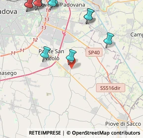 Mappa Via Colombo, 35020 Legnaro PD, Italia (5.68636)