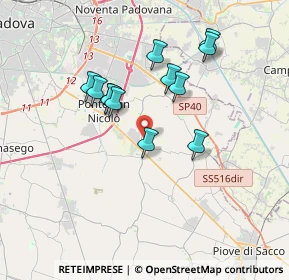 Mappa Via Colombo, 35020 Legnaro PD, Italia (3.12583)