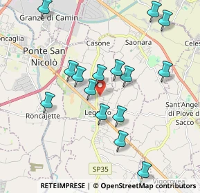 Mappa Via Colombo, 35020 Legnaro PD, Italia (1.93867)