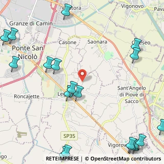 Mappa Via Ronchi, 35020 Legnaro PD, Italia (3.43684)