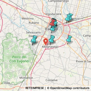 Mappa Via Alessandro Manzoni, 35020 Albignasego PD, Italia (6.63125)